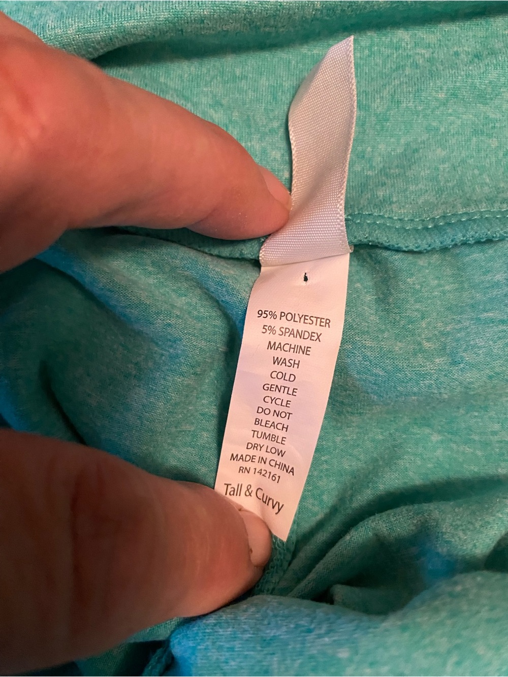 Women’s Stretch Leggings in Aqua Green - Picture 5 of 6